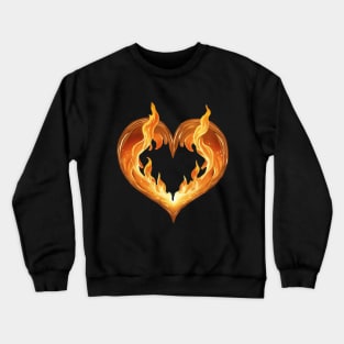 Heart flame Crewneck Sweatshirt